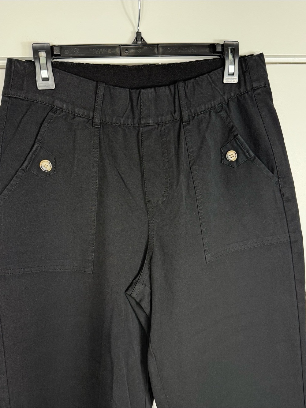 NWT Anybody All Stretch Twill Wide Leg Cropped Black Pant Women’s Size Small - Picture 4 of 8